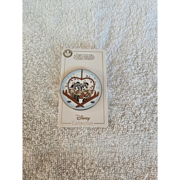 Disney Other - Disney Parks 2021 Christmas Holiday Lodge Mickey Minnie Mouse Ski Lift Heart Pin